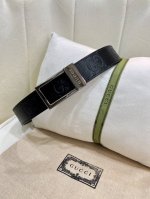 古驰进口原单头层牛皮 搭配精品扣,原产皮料定制，专柜宽度3.5Cm。P200
