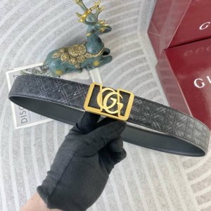 古奇 特种皮腰带系列 ，原厂五金精品不锈钢扣，手感柔软舒适 宽3.8Cm。