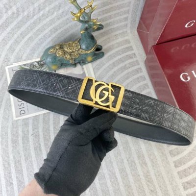 古奇 特种皮腰带系列 ，原厂五金精品不锈钢扣，手感柔软舒适 宽3.8Cm。