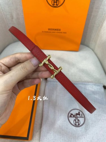 官网同步-Hermes-Glenan皮帶扣&雙面皮腰帶 13Mm 鍍鈀金属皮带扣 小牛皮双面腰带