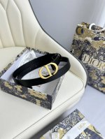 特 Dior 2.0cm腰带 双面原版牛皮 搭配CD标志性扣头 原单品质