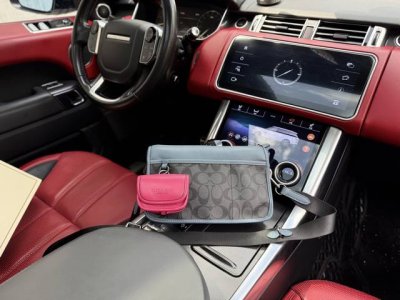 高端货 新款 “ Coach ”蔻驰单肩包 Coach蔻驰单肩 差包 Coach蔻驰 Heritage 25 经典老花拼色三合一多功能口袋 帆布配皮 斜挎单肩包