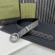 Gucci 专柜新版横标 编码411924 Kgdhk 1476 双面进口原厂防水Pvc材质 比牛皮还耐用 宽度4.0Cm 经典大饼双G带扣