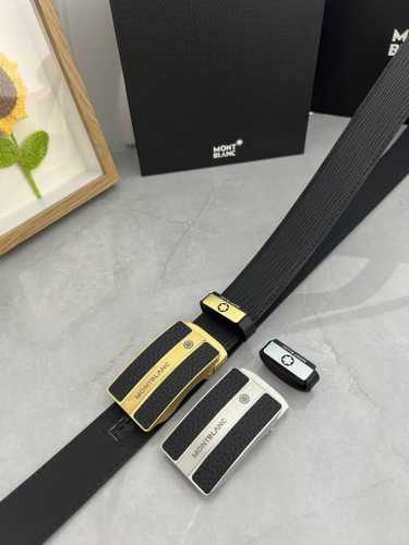 品名：万宝龙 Montblanc 自动带 P210 材质：原单牛皮腰带 百分百头层牛皮腰带保证真皮，24K纯钢扣，专柜原单品质、做工精细，时尚大牌，送人自用首选