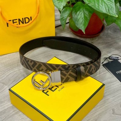 Fendi /芬迪 宽35Mm 原单进口双面头层小牛皮，搭配原版纯铜尾夹扣，手感.油边近乎完美，质感无可挑剔，出众的细节，高清实拍，货真价实，品质保证.双面用。