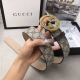 配送专柜全套礼盒包装。 Gucci 古驰 原单优等面料 内衬专业定制头层牛皮底 搭配经典原单扣 原厂皮料定制 车工走线完美 专柜宽度3.