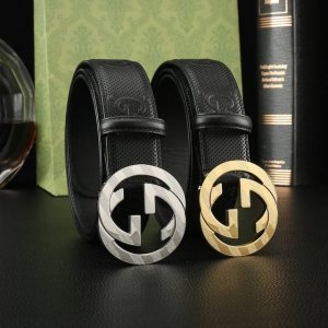 特 Gucci.古驰 全套包装 3.8Cm进口小牛皮压花, 专柜正品1:1完美复刻. 原版底皮, 采用热压印技术的Gucci Signature皮革精制而成，触