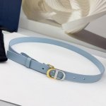 2.0Cm 迪奥腰带，双面头层牛皮皮料，长度：.75.80.85.90.95.100欧，双色五金铜扣原版开模定制庆祝]