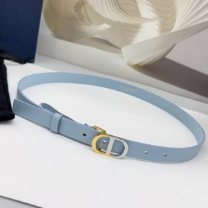 2.0Cm 迪奥腰带，双面头层牛皮皮料，长度：.75.80.85.90.95.100欧，双色五金铜扣原版开模定制庆祝]
