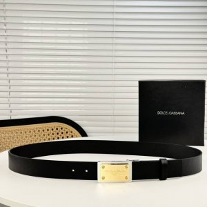 D&G 经典版扣，腰带新款 精工铜制五金扣，原版纳帕牛皮，手感超级细腻！宽度3.5Cm可自由裁剪