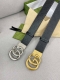 Gucci.古驰 全套包装 3.8Cm 专柜正品1:1完美复刻. 原版带身, 搭配精品扣，触感厚实，印花图案清晰.