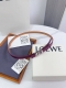 特 Loewe 罗意威专柜最新同款腰带 选用光滑牛皮革窄款腰带 配有Anagram Pebble针扣 卓越的工艺 个性的造型 精美的材质 宽 15Mm