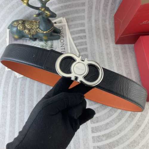 菲拉格慕 特种皮腰带系列 ，原厂五金精品不锈钢扣，手感柔软舒适 宽3.8Cm。