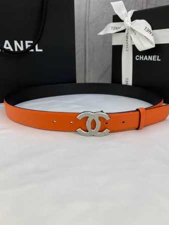 宽度3.0Cm Chanel 香奈儿 荔枝纹牛皮 颗粒饱满紧致清晰，搭配采用填粉五金工艺金 银 色钢扣。 - 点击图像关闭