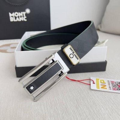 品名：万宝龙.Montblanc原单 腰带 皮带 型号：挂扣，新款原版经典精品双色挂扣，实物拍摄，原版头层牛皮 材料：百分百头层牛皮，保证真皮。双面可用专柜同等