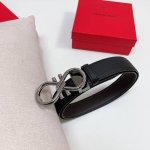 特 Ferragamo.菲拉格慕 全套包装 宽度3.5Cm 高级定制款男士皮带 双面进口牛皮 可双面使用 自行选择搭配 真材实料 很有质感 时尚经典不失