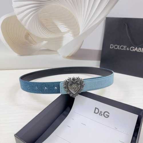 3.0Cm D&G杜嘉班纳腰带，专用牛仔布搭配头层牛皮皮料，长度：.75.80.85.90.95.100欧，铜五金扣原版开模定制庆祝]