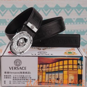 品名：范思哲皮带原单腰带 材料：百分百头层牛皮腰带，保证真皮皮带，专柜原单品质、做工精细，送人自用首选 包装： 请认准如图专柜包装，赠送打孔器，银联发票，宽度3