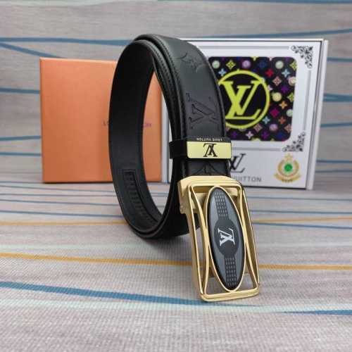 品名：Lv..路易..威登原单 自动带 材质：原单牛皮腰带 百分百头层牛皮腰带保证真皮，24K纯钢扣，专柜原单品质、做工精细，时尚大牌，送人自用首选包装： 请认