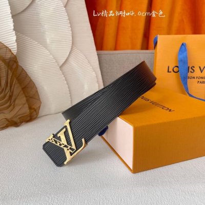 Louis Vuitton驴牌 ：经典原单品质，经典水波纹面配原版平纹皮，搭配原单精品扣，精工制作，细节看图，实物拍摄，高端奢华，宽度4.0Cm