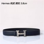 特 Hermes㊣ 原单爱马仕，宽3.8Cm进口原版皮带身，双面可两面用，精品电镀五金 ！
