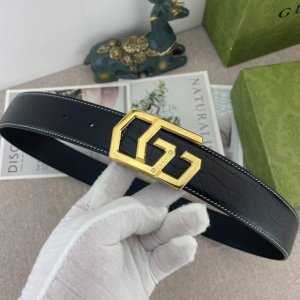 古奇 特种皮腰带系列 ，原厂五金精品不锈钢扣 手感柔软舒适 宽3.8Cm。