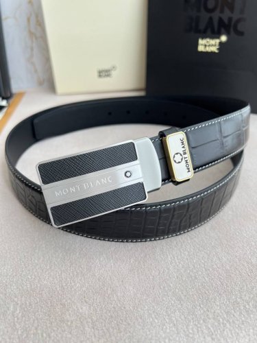品名：万宝龙.Montblanc原单 腰带 皮带 型号：挂扣，新款原版经典精品贴皮挂扣，实物拍摄，原版头层牛皮 材料：百分百头层牛皮，保证真皮。双面可用专柜同等
