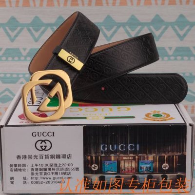 品名：古奇 皮带 原单 腰带 材料：百分百头层牛皮腰带，保证真皮皮带，专柜原单品质、做工精细，送人自用首选 包装： 请认准如图专柜包装，赠送打孔器，银联发票，宽