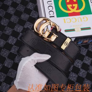 品名：古奇.Gu...Cci原单腰带 材料：百分百头层牛皮腰带，保证真皮皮带，专柜原单品质、做工精细，送人自用首选 包装： 请认准如图专柜包装，赠送打孔器，银联