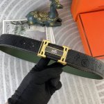 爱马仕 特种皮腰带系列 ，原厂五金精品不锈钢扣，手感柔软舒适 宽3.8Cm。