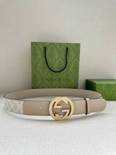 宽度4.0 Cm Gg Marmont系列每一季都会推陈出新，为灵感源于70年代的标志性原版Gg6.0Cm钢扣配件注入现代精髓。这款头层牛皮腰带 给你带来更多造