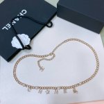Chanel 24腰链 珍珠 与 水钻 溜冰鞋点缀 别致新颖 黄铜材质 均码总长95Cm