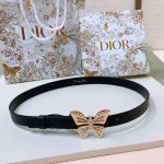 特P190 Dior 24早春 MéTamorphose 腰带 20 毫米光滑牛皮革 超級火 蝴蝶搭扣系列