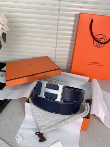 特 现货 ｜HermèS｜ 爱马仕38Mm 宽皮带 双拼色 精品扣
