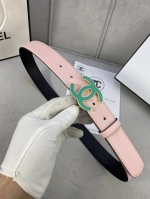 宽度3.0Cm Chanel 香奈儿 进口柔软小牛皮搭配 金 银色金属磨胶钢扣。