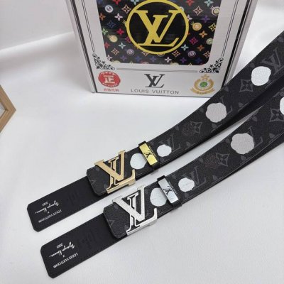品名：Lv..路易..威登 材质：原单牛皮腰带 百分百头层牛皮腰带保证真皮，24K纯钢扣，专柜原单品质、做工精细，时尚大牌，送人自用首选 包装： 请认准如图专柜