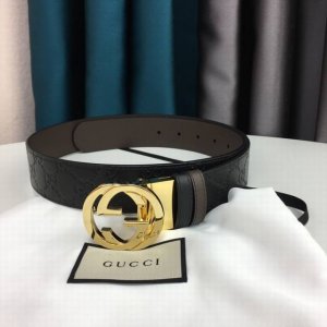 配全套包装礼盒 G U C C I腰帶 原單品質 雙面雙色可用 寬度3.7毫米 非市場普通貨 歡迎比對