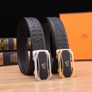 特P190 爱玛仕秘原单高档品质专柜官网同步支持Nfc感应宽度3.5精美自动钢扣头意大利双面进口头层小牛皮原版花纹手感极佳 上身郊果棒男士最爱商务休闲长度100