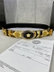 特 宽度4.0Cm Versace 范思哲 此款palazzo腰带采用牛皮革面料制作，并饰有le Pop Classique图案印花和标志性的椭圆美杜莎五金配件