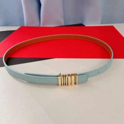 Loewe新款 小牛皮腰带，亮面Loewe五金扣。正面条形码设计，侧面立体字母Loeme ，宽1.5Cm。