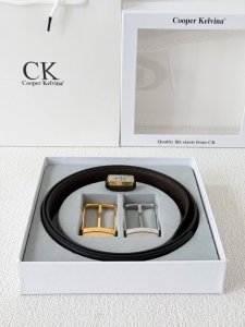 皮带：C K顶级复刻.单扣 双扣 腰带：Ck潮牌.专柜正品.Cooperkelvina原单大牌品质百分百进口原厂头层牛皮，保证真皮-Ck字母Logo针扣设计工艺