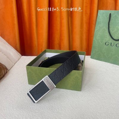 Gucci 经典款Pvc压花面 搭配原版荔枝纹皮底 精品挂扣 宽3.5Cm 经典永不过时款 潮流大方 时尚百搭