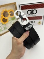 品名：菲拉格幕 原单 材质：原单牛皮腰带 百分百头层牛皮腰带保证真皮，24K纯钢扣，专柜原单品质、做工精细，时尚大牌，送人自用首选 包装： 请认准如图专柜包装赠