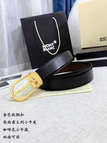 特 P180 万宝龙 新款原单货 宽度3.4Cm 意大利进口皮料，精细做工，商务人士必备款式，简约 耐用 性价比款式。 扣头：纯铜扣 金色 银色 .
