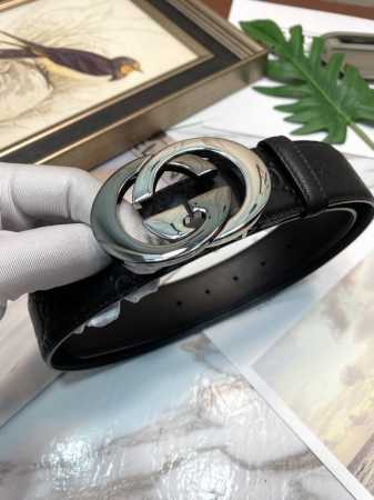 古驰：原单头层牛皮压G面，内衬头层小牛皮底.搭配原单扣.原单皮料定制，五金可随意搭配，配专柜全套包装，专柜宽度3.8 - 点击图像关闭