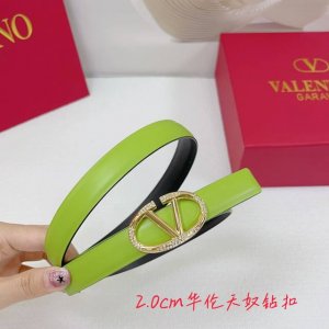 2.0Cm华伦天奴平纹腰带，双面头层牛皮，长度：.75.80.85.90.95.100.欧，钻五金扣原版开模定制庆祝]