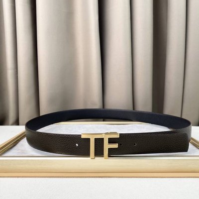 男士Tf 汤尼.福特 牛皮。柔软细腻，百搭大方，宽3.5Cm 、 官网同步，纯铜五金，可裁剪设计！