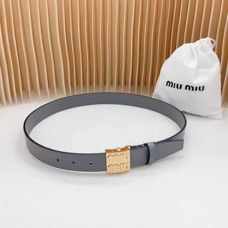 3.0Cm 缪缪官网新款，双面头层牛皮皮料，长度：.75.80.85.90.95.100欧，铜五金扣原版开模定制庆祝] - 点击图像关闭