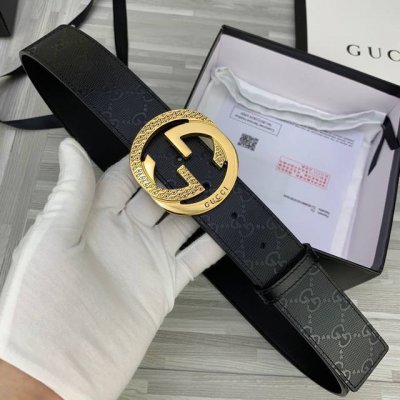宽度3.8 Gucci 經典款g家標誌花面 頭層皮底；搭配原單鋼扣採用精挑細選進口頂級牛皮，手感柔軟細膩！做工精緻 商務既有時尚的