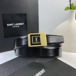 特 开春秀款Saint Laurent 圣罗兰女士腰带皮带 原厂真金电渡扣头，意大利原厂皮，宽3.0Cm，代购级